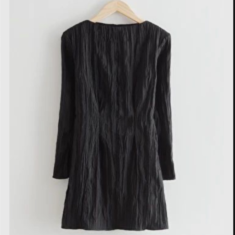 & Other Stories textured mini dress